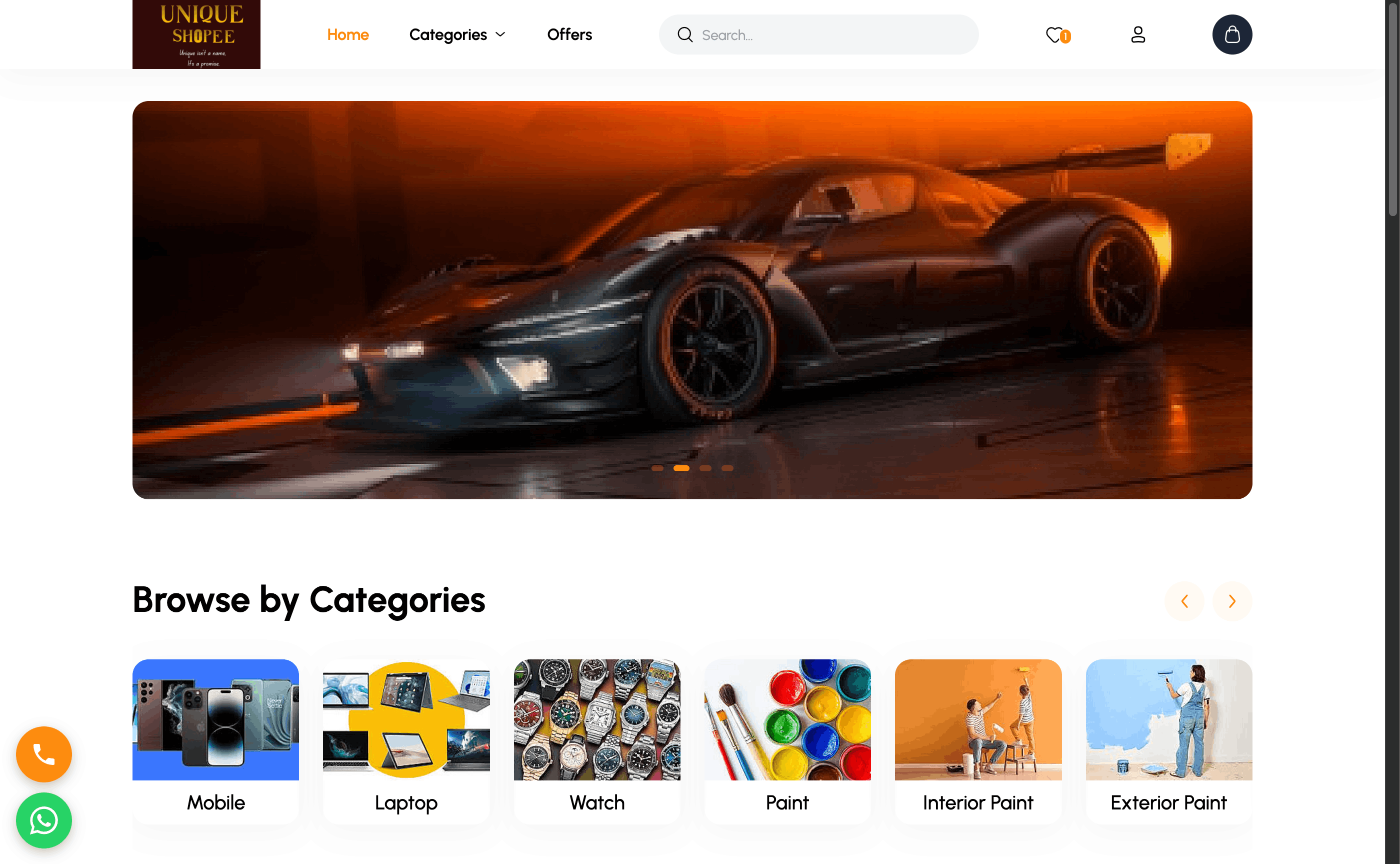 E-commerce development project